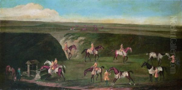 Training At Newmarket Oil Painting by James Seymour