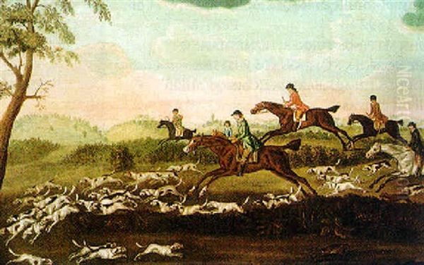 Hare Coursing Oil Painting by James Seymour