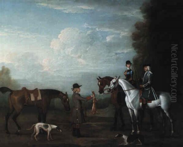 Coursing Scene Oil Painting by James Seymour