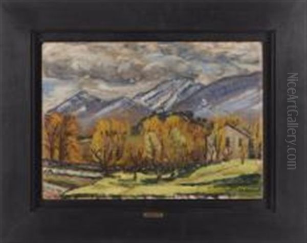 Paysage De Montagne by Rene Auguste Seyssaud