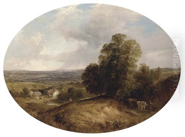 A View Near Guildford, Surrey by George Shalders