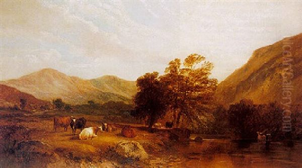 The Peaceful Valley Oil Painting by George Shalders