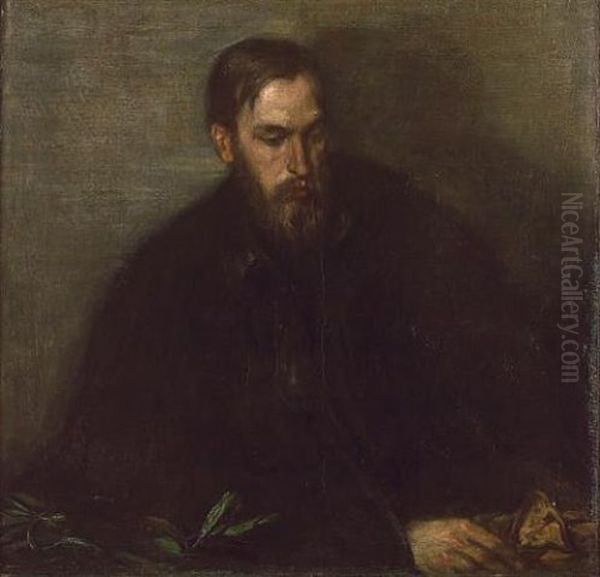 Portrait Of Thomas Sturge Moore by Charles Haslewood Shannon