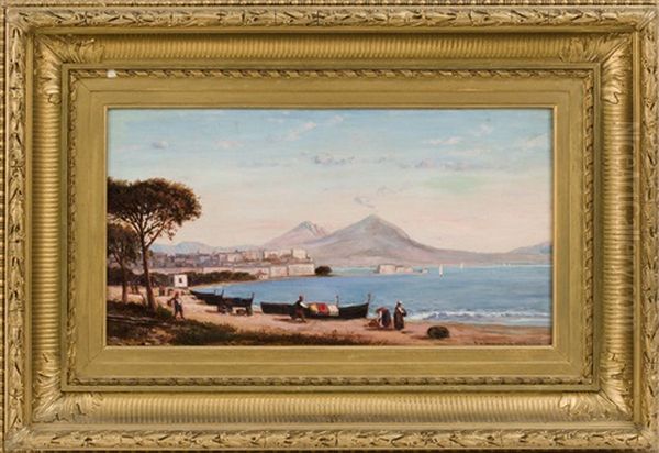 The Bay Of Naples Oil Painting by Frank Henry Shapleigh