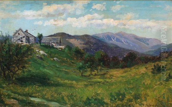 Mt. Washington From Jackson, Nh Oil Painting by Frank Henry Shapleigh