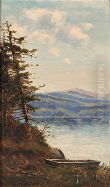 Mt. Washington From Walker's Pond, Conway, N.h Oil Painting by Frank Henry Shapleigh