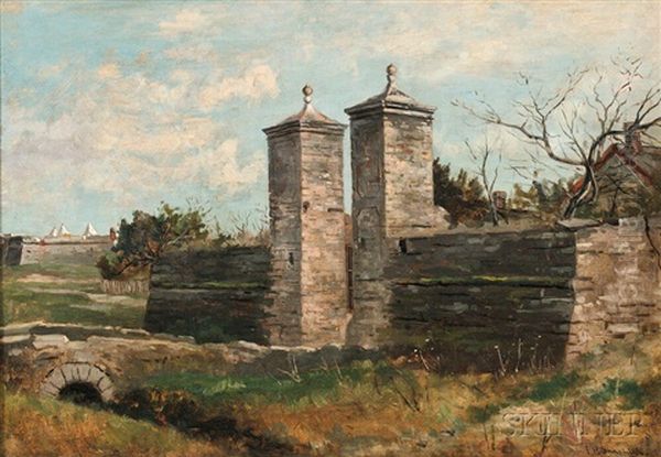 The City Gate, St. Augustine Oil Painting by Frank Henry Shapleigh