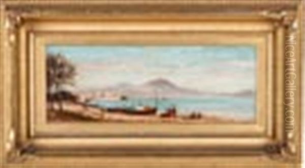 Bay Of Naples Oil Painting by Frank Henry Shapleigh