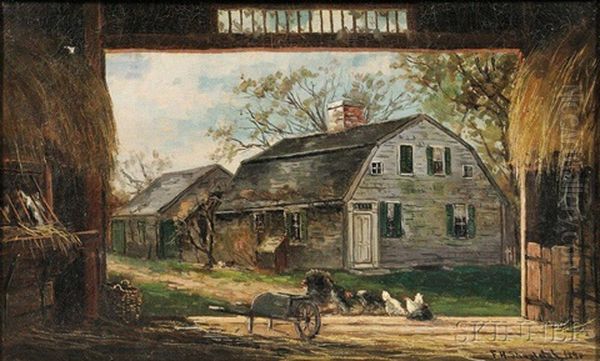 Old Barn, Duxbury Oil Painting by Frank Henry Shapleigh