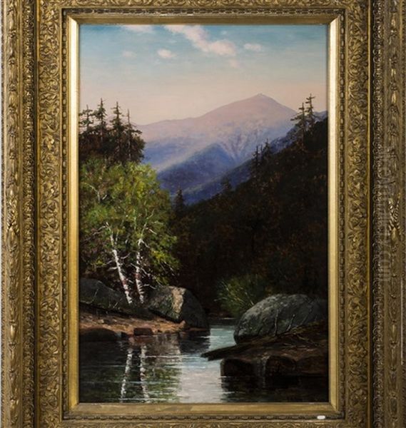 Mount Washington And The Ammonoosuc River Oil Painting by Frank Henry Shapleigh