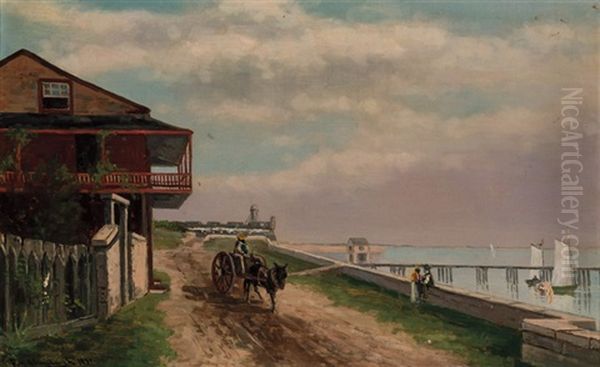 Fort Marion, Old Gomez House, Saint Augustine, Florida Oil Painting by Frank Henry Shapleigh