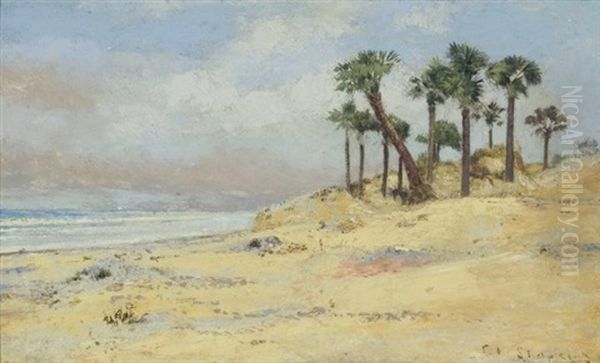 Sunny And Windy Florida Beach by Frank Henry Shapleigh