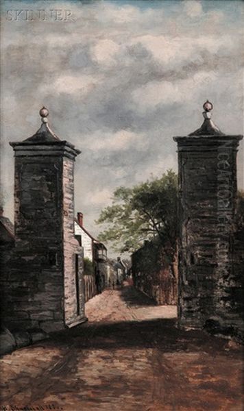 City Gate St. Augustine Oil Painting by Frank Henry Shapleigh