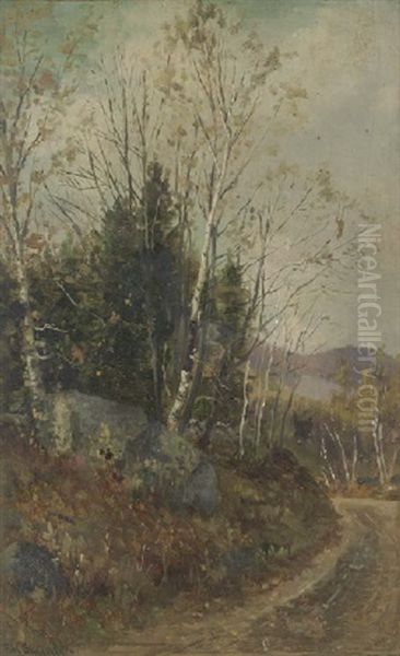 On The Carter Notch Road, Jackson, New Hampshire Oil Painting by Frank Henry Shapleigh