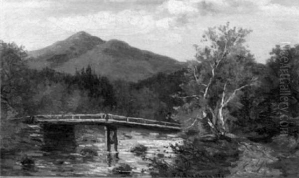 Mt. Kearsarge, From Rocky Branch, Bartlett, N.h. Oil Painting by Frank Henry Shapleigh