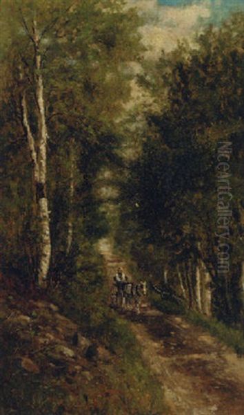 On Thorn Hill Road, Jackson, New Hampshire Oil Painting by Frank Henry Shapleigh