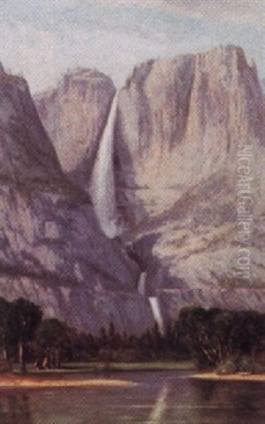 Yosemite Valley Oil Painting by Frank Henry Shapleigh