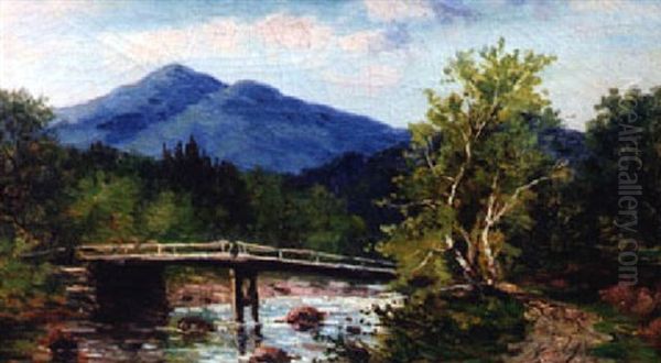 Mt. Kearsarge, From Rocky Branch, Bartlett, Nh, 1886 Oil Painting by Frank Henry Shapleigh