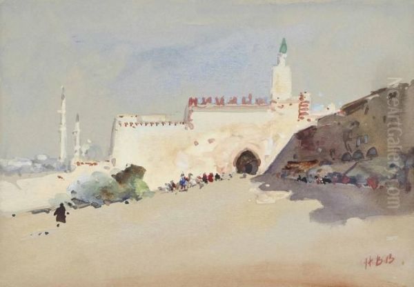 The City Walls Oil Painting by Hercules Brabazon Brabazon