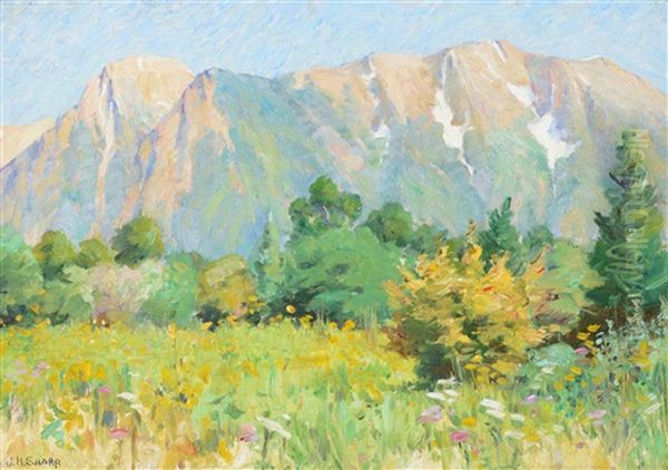 Jackson Hole Country, Wyoming Oil Painting by Joseph Henry Sharp