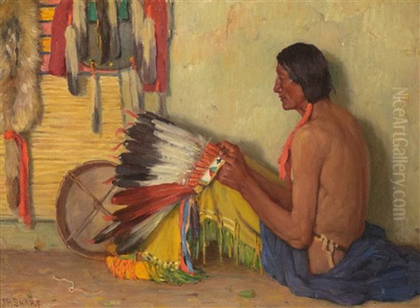 Chief White Paint Mountain by Joseph Henry Sharp