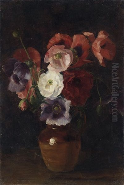 Still Life With Poppies by Joseph Henry Sharp