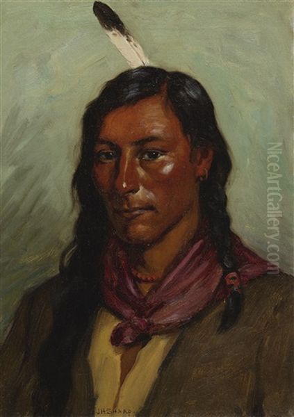 George Eats Alone-blackfoot by Joseph Henry Sharp