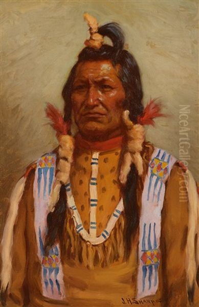 Chief Bull Child - Blackfeet by Joseph Henry Sharp