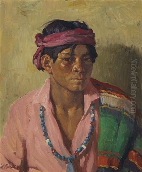 Alberto, Taos Youth by Joseph Henry Sharp