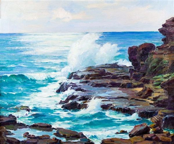 La Jolla Oil Painting by Joseph Henry Sharp