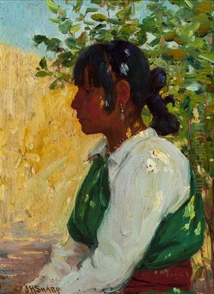 Dolly Taos Oil Painting by Joseph Henry Sharp