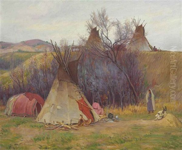 Cheyenne Medicine Tepee by Joseph Henry Sharp