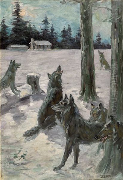 The Wolf Clan Oil Painting by Joseph Henry Sharp