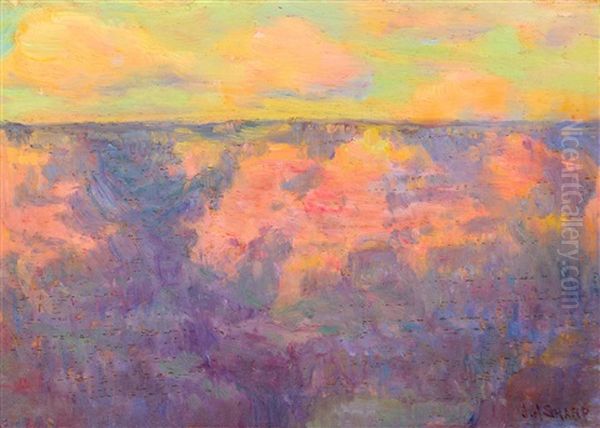 Afterglow - Grand Canyon Ariz by Joseph Henry Sharp