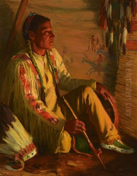 Hunting Son, Taos Indian by Joseph Henry Sharp