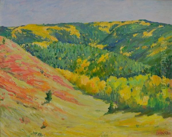 Fall Landscape by Joseph Henry Sharp