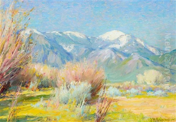 Taos Mountain New Mexico, Early Spring by Joseph Henry Sharp