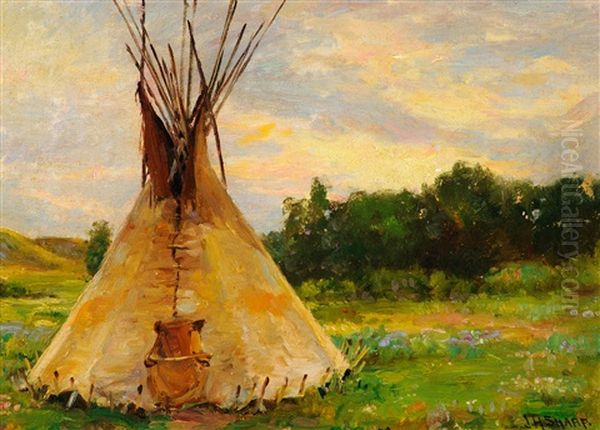 Lone Tepee by Joseph Henry Sharp