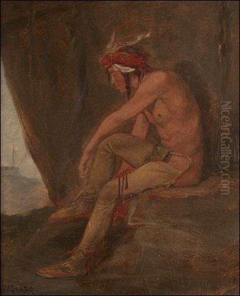 Resting For The Hunt Oil Painting by Joseph Henry Sharp