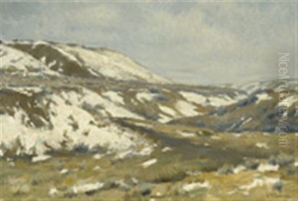 Edge Of The Big Horns Oil Painting by Joseph Henry Sharp