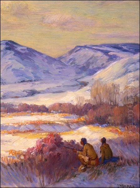 Stalking Game, Montana by Joseph Henry Sharp