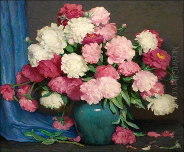 Peonies by Joseph Henry Sharp