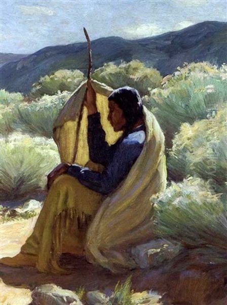 Chief White Weasel by Joseph Henry Sharp