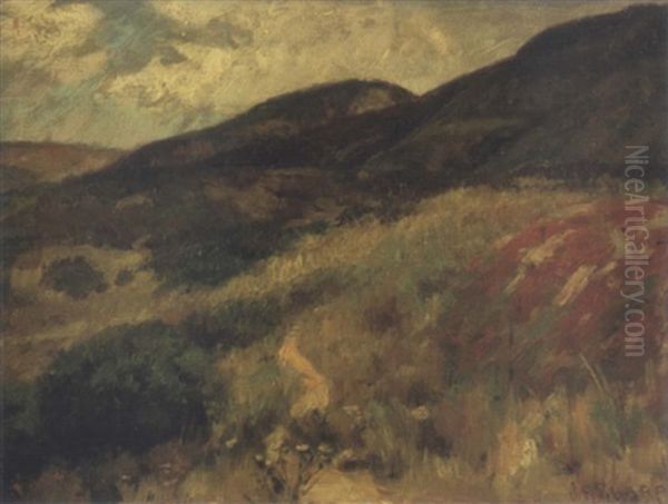 Purple Mountains Oil Painting by Joseph Henry Sharp