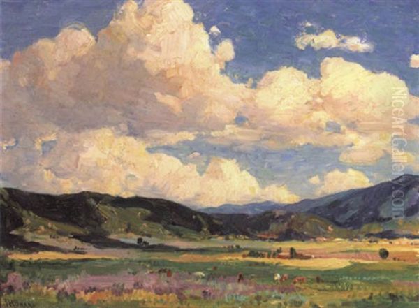 Summer Clouds, Taos Valley Oil Painting by Joseph Henry Sharp