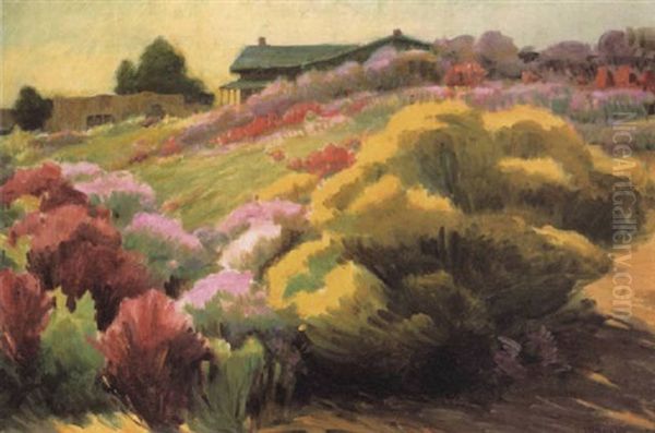 Hillside In The Spring by Joseph Henry Sharp