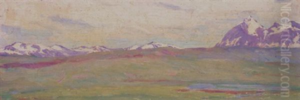 Browning Foothills Oil Painting by Joseph Henry Sharp