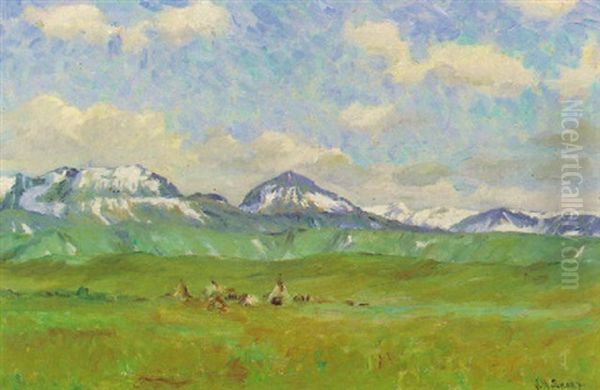 Encampment In The Foothills by Joseph Henry Sharp