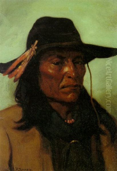 Chief Duck Man Oil Painting by Joseph Henry Sharp