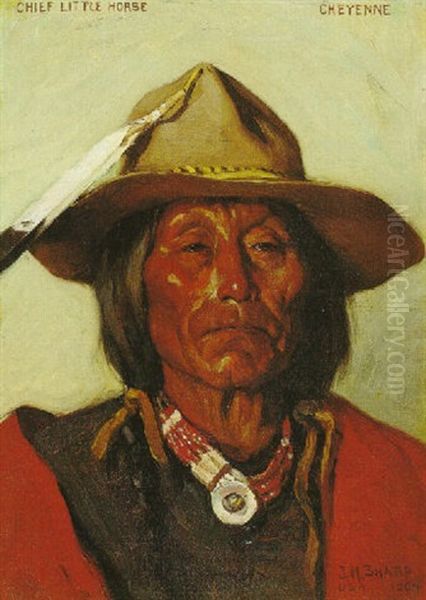 Chief Little Horse, Cheyenne by Joseph Henry Sharp